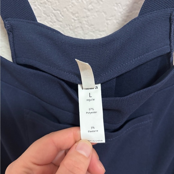 Halara waffle knit jogger overalls - Picture 4 of 8